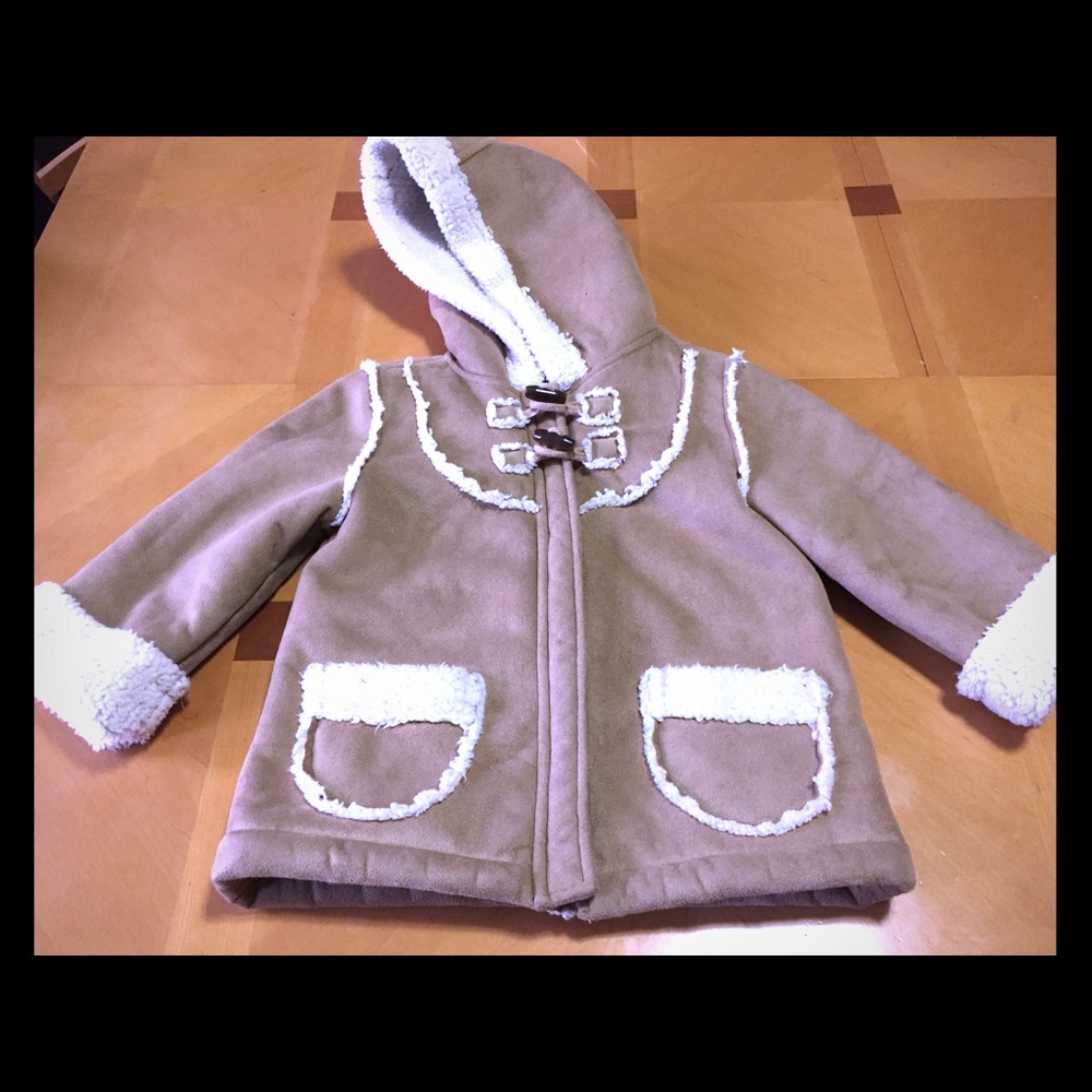 Old navy tan suede coat
